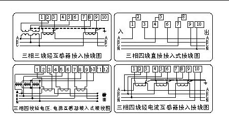 威勝DTS(X)343-3主端子接線圖