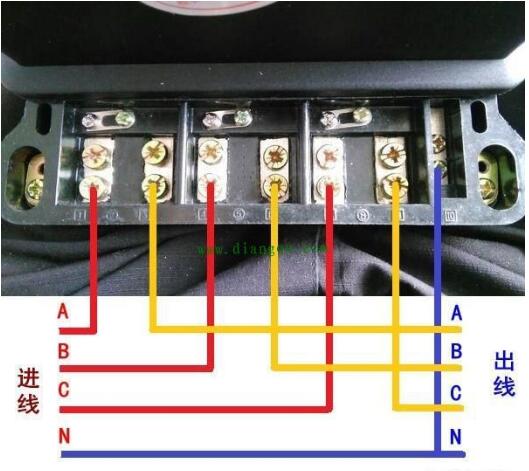 威勝DTSD341-MB3三相四線多功能電能表直通式怎么接線？