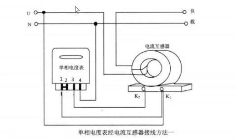 單相電表互感器接法