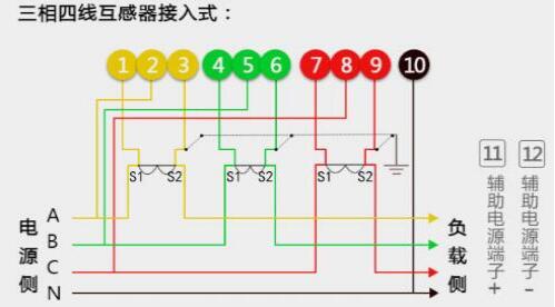 預(yù)付費(fèi)電表接線圖