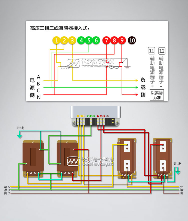 三相電表接線圖無(wú)零線