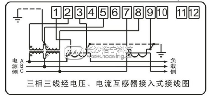 威勝三相預付費電表接線圖